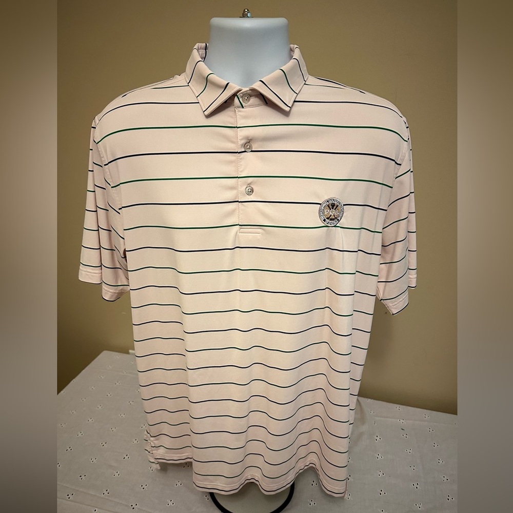 PGA Logo Shirt Men's Medium Pink By Private Estate
